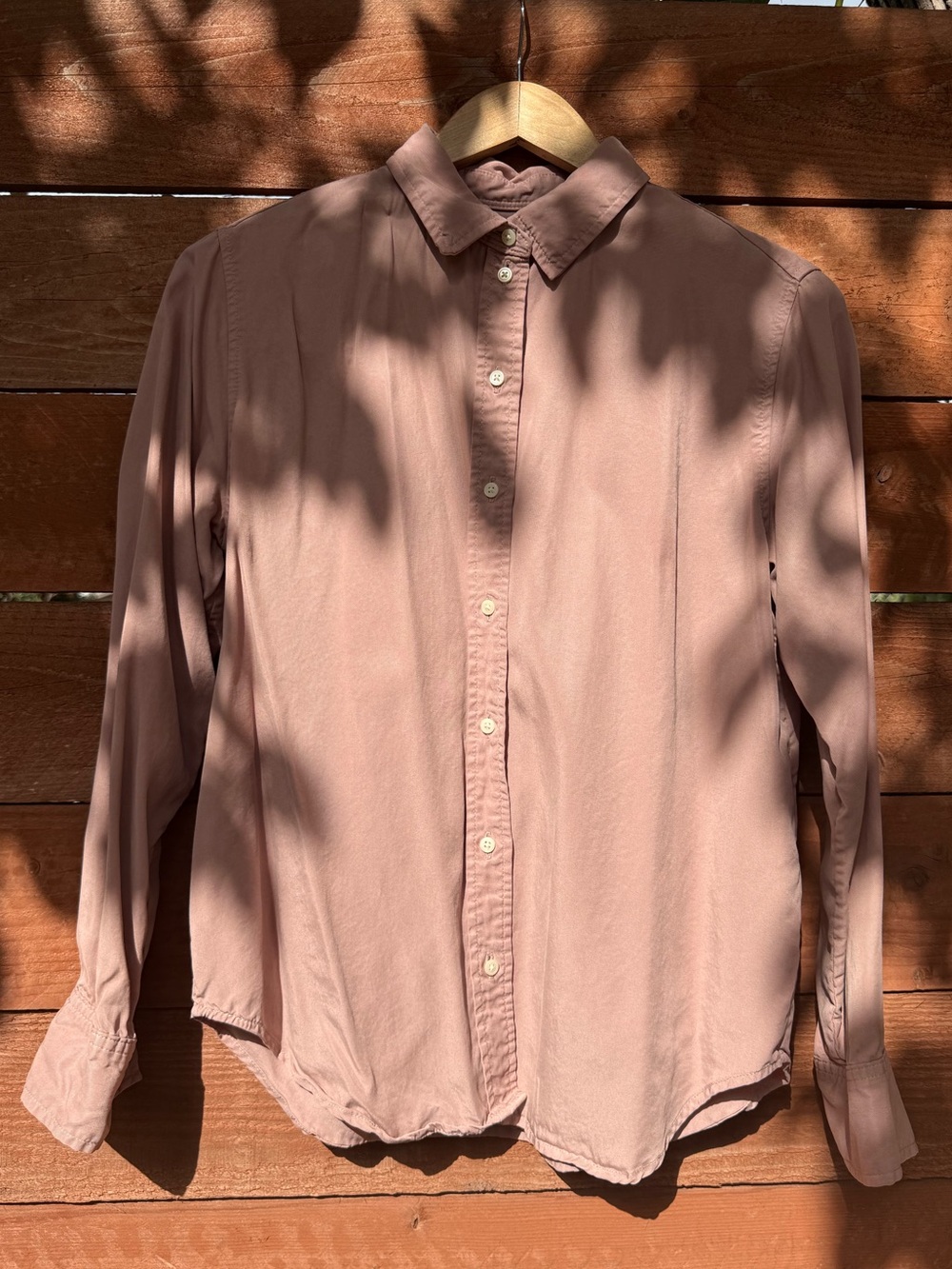 Everlane Button-Down Shirt in Dusty Rose